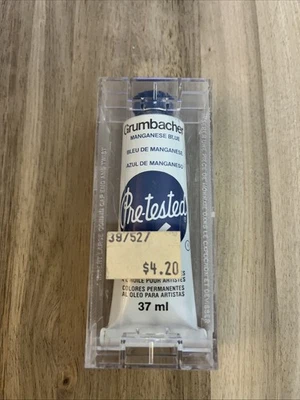 VTG SEALED Grumbacher Manganese Blue P131 Pre-Tested Artists  Oil Color - Image 1 of 2