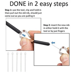 Compatible For Tab S7 S6 Magnetic Pen Hard Pen Nib HLF - Zdjęcie 1 z 9