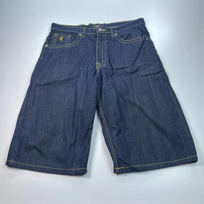 Мужские шорты Red Ape Jean 36 хлопок джинсовая ткань мешковатые вышитые Y2K хлопок 17 дюймов - Изображение 1 из 4