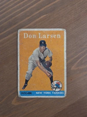 1958 年 Topps - Don Larsen #161 * 可差 * 低等级 — 第 1/2 张图片