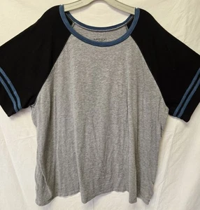 Torrid superweiches grau-blaues Slub Trikot Größe 4 T-Shirt sportlich - Bild 1 von 5