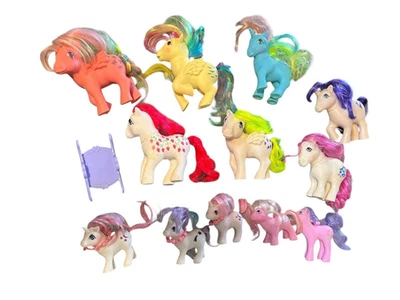 Lote de 12 Collares Rocker Unicornios Ponis Vintage Años 80’s Foto 1 de 4