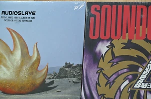 AUDIOSLAVE Self-titled 2-LP Gate-fold + SOUNDGARDEN Bad Motorfinger LP Vinyl - Picture 1 of 3