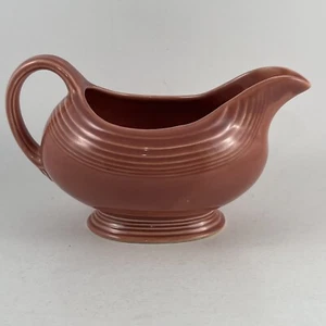 VTG Homer Laughlin Fiestaware "fiesta" Pre-1973 ROSE Gravy Boat Dusty Rose Pink - Picture 1 of 14