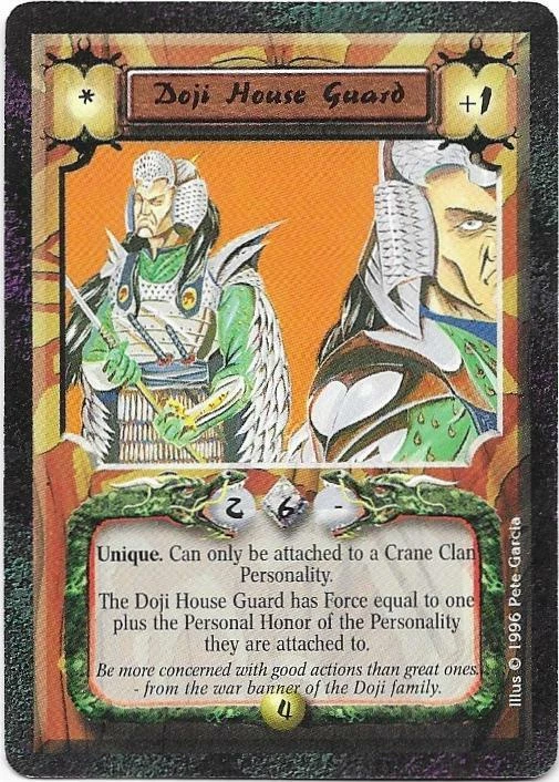L5R: *DOJI HOUSE GUARD* - Shadowlands - Legend of the Five Rings CCG - Image 1 of 1