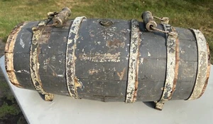 Old Antique Primitive Wooden Flask Keg Barrel Water/Rum whiskey With Handles - Picture 1 of 7