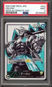 One Piece Japanese Arlong OP03-022 Foil Alt Art Potenti Nemici - PSA 9 🇺🇸 - Foto 1 di 2