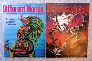 Different Worlds Magazine Lot Chaosium Issues #32 #38 1984 1985 HIGH GRADE! - Picture 1 of 14