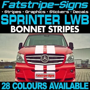 para adaptarse a MERCEDES SPRINTER LWB RAYAS GRÁFICAS CALCOMANÍA CÁMPER FURGONETA AUTOCARAVANA - Imagen 1 de 2