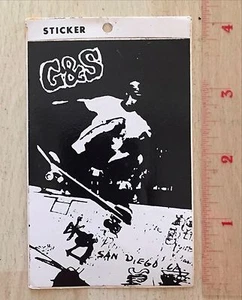 PEGATINA DE ROPA DE SKATE CHRIS MILLER G&S G & S S S SCHMITT STIX - Imagen 1 de 1
