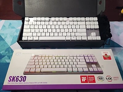 Coolermaster SK630 White Limited Edition in Box MX Cherry Low Profile (Linear) - Image 1 of 4