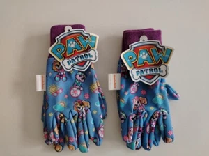 Lot of 2 Nickelodeon Paw Patrol Garden Gloves 100% Polyester for Ages 3+ - Picture 1 of 5