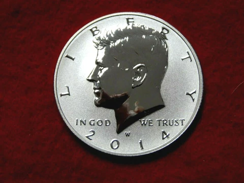 2014 W KENNEDY HIGH RELIEF REVERSE PROOF SILVER HALF DOLLAR        ITEM #71R Cover