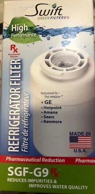 Swift Green Filters SGF-G9/RX Refrigerator Water Filter, 3-3/16" Dia X 5" L USA - Image 1 of 4