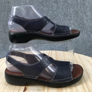 Sandalias Auditions para mujer 8S punta abierta tacones con cordones 181465 cuero azul sin cordones - Imagen 1 de 16