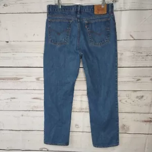 Levis 505 Straight Leg Regular Fit Vintage Blue Jeans Herren Größe 36 x 31 Gebraucht Cnd - Bild 1 von 10