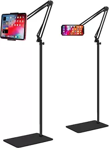 IPad Tablet Floor Stand, Universal Adjustable Tablet Holder 4.5-12.9Inch Devices - Picture 1 of 6