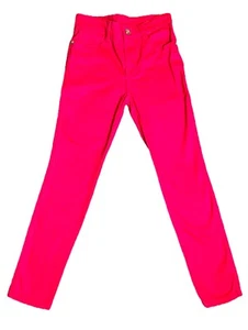 Hello Gorgeous Stretchy Hot Pink Jeans Girls Size L 10  - Picture 1 of 7