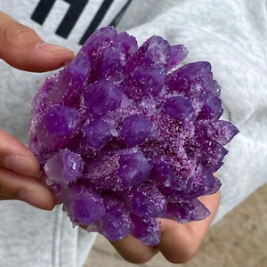 373G New purple Phantom Quartz Crystal Cluster Mineral Specimen Reiki Healing - Picture 1 of 12