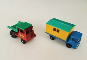 Vintage Matchbox n.2 Muir Hill Dumper Laing & n.60 Site Hut Truck di Lesney - Foto 1 di 20