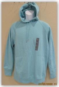 Men’s All in Motion TEAL pullover Hoodie w/ drawstring hood 2 pocket soft fleece - Picture 1 of 5