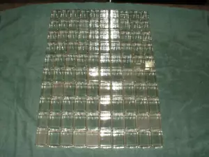 Lot of 100 Mini Clear Plastic Empty Storage Boxes for Jewelry, Beads, Etc - Picture 1 of 2