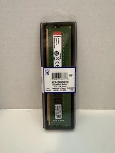 Kingston KCP424ND8/16 16GB DDR4-2400 PC4-19200 UDIMM Memory Module RAM - Picture 1 of 2