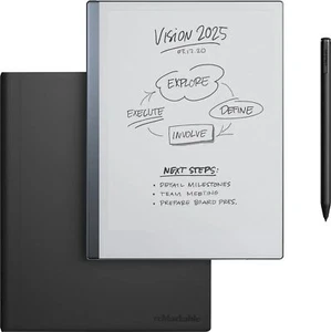 reMarkable 2 - 10.3” Paper Tablet w/ Marker Plus and Leather Book Folio - Black - Afbeelding 1 van 10