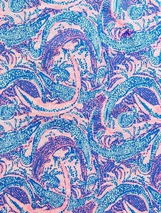 ~Lilly Pulitzer fabric Cotton poplin- Gators 18”x 28” # 65 - Picture 1 of 3