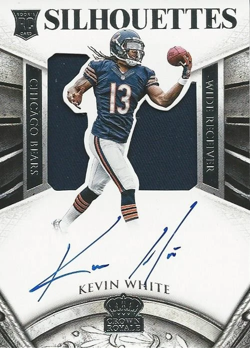 2015 Panini Crown Royale Kevin White RC AUTO Jersey #/299 Bears Saints - Image 1 of 2