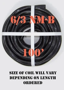 Cable eléctrico ""Romex®"" 6/3 casi nuevo-b x 100' Southwire - Imagen 1 de 2