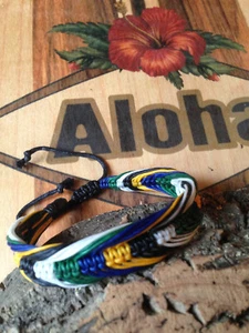 BRACCIALE intrecciato CORDA CERATA Hawaiano SURF barca skipper Collection 2025 - Imagen 1 de 4