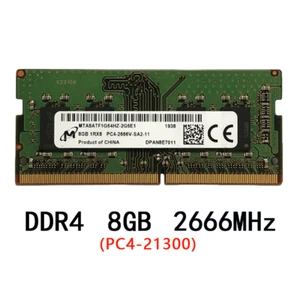 Micron PC4-21300 PC4 2666 8GB 1X8GB DDR4 1RX8 2666MHz 260pin Laptop Memory - Picture 1 of 2