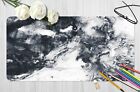3D Black White Ink Paint 7 Texture Non-slip Office Desk Mouse Mat Keyboard Game
