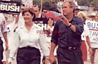 GEORGE W. and LAURA BUSH campaigning 2000 Vote Tuesday, Nov 7 Continental-size