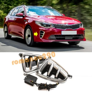 For Kia Optima K5 SX 2016 2017 LED Daytime Running Lights DRL Fog Lights 2PCS - Picture 1 of 11
