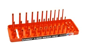 Organizador de enchufe SAE Hansen Global 14053 1/4" Dr. 3 rieles naranja - Imagen 1 de 1