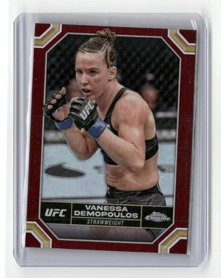2024 Topps Chrome UFC Magenta Refractor Vanessa Demopoulos #191 - Image 1 of 2