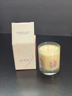 New Avon Breast Cancer Crusade Pink Ribbon Candle 2000 Perceive Scent  - Image 1 of 4