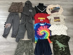 Boys Clothing Lot, Size 5, 13 Items, Kansas City Chiefs Top, Old Navy, Marvel - Picture 1 of 19