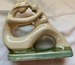 Statuina ceramica astratta Madonna con Bambino vintage - Foto 1 di 6
