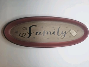 Barbara Lloyd Hearthside Collection roter Familienteller Dekor primitiv gesegnet  - Bild 1 von 5