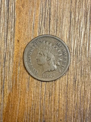 CENTAVO CABEZA INDIA 1869 BONITO EN MUY BUEN ESTADO LEGIBLE LIBERTAD ESCASO EN GRADOS SUPERIORES Foto 1 de 2