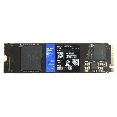 2TB Western Digital blue SN580 WDS200T3B0E Gen4x4 PCIe NVMe SSD M.2 2280 / 4150 - Bild 1 von 3