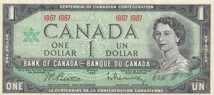 Canada 1967 $1.00 No Serial Number #3 - Bild 1 von 2