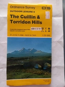 O/S Map Of The Cuillin & Torridon Hills Isle Of Skye Scotland - Picture 1 of 2