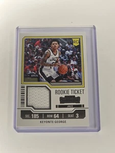 2023-24 Panini Contenders #RTS-KRY KEYONTE GEORGE Rookie Biglietto Swatch - Foto 1 di 2