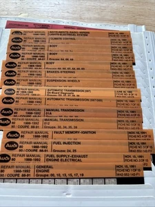 Vintage Lot Of Audi,BMW,Volkswagen, Porsche Microfiche Repair&Parts 100’s - Picture 1 of 8