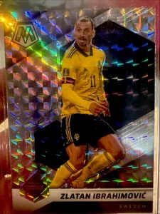 2021-22 Mosaic Road To The World Cup Zlatan Ibrahimovic #90 Silver Mosaic Prizm - Picture 1 of 2