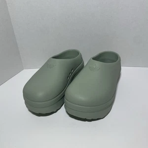 NEW! Adidas Adifom Stan Smith Mule Shoes Silver Green Women's Clog Size 6 - Picture 1 of 6